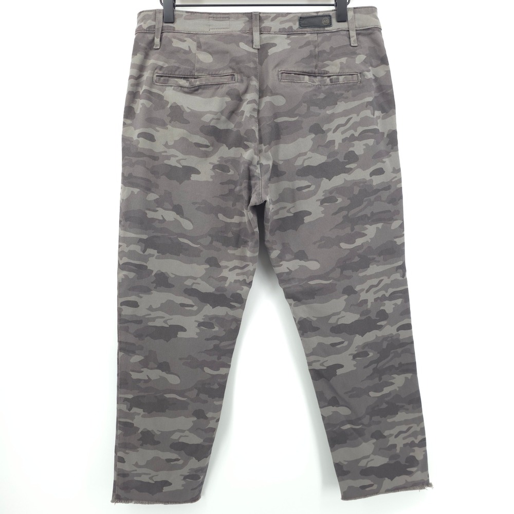 AG Adriano Goldschmied Womens Pants The Caden 32x24 Grey Camo Tailored Trousers - Picture 3 of 9